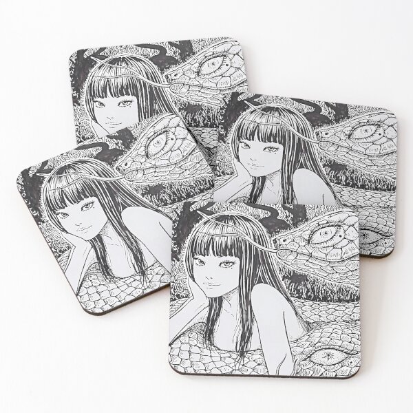 Item preview, Serpent’s Whisper — Dark Manga Horror Girl Fantasy Illustration designed and sold by bunnyreeaa.