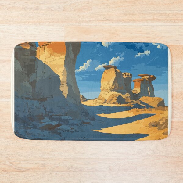 Item preview, Writing-on-Stone Alberta Hoodoos | Badlands Art Print designed and sold by TuncGK.