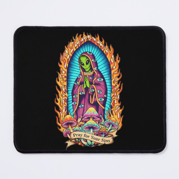 Item preview, PRAY FOR YOUR SINS Alien Mary Virgin designed and sold by CoffinsArt.