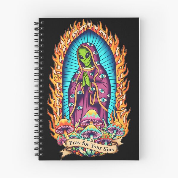 Item preview, PRAY FOR YOUR SINS Alien Mary Virgin designed and sold by CoffinsArt.