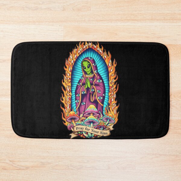 Item preview, PRAY FOR YOUR SINS Alien Mary Virgin designed and sold by CoffinsArt.