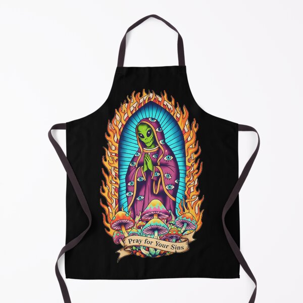 Item preview, PRAY FOR YOUR SINS Alien Mary Virgin designed and sold by CoffinsArt.