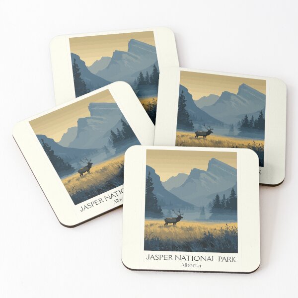 Item preview, Jasper National Park Alberta | Maligne Lake & Wildlife Art designed and sold by TuncGK.