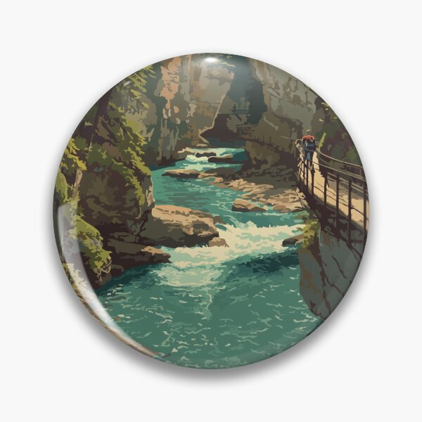 Item preview, Johnston Canyon Alberta | Banff National Park Hike Art designed and sold by TuncGK.