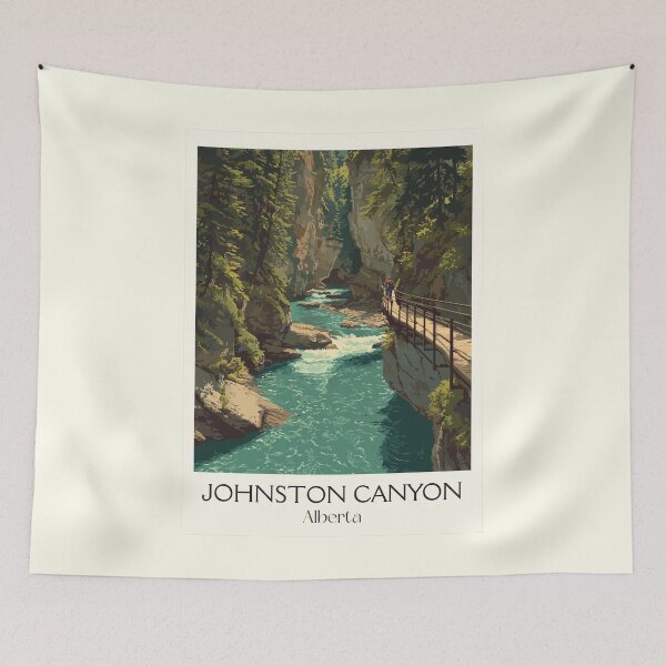 Item preview, Johnston Canyon Alberta | Banff National Park Hike Art designed and sold by TuncGK.