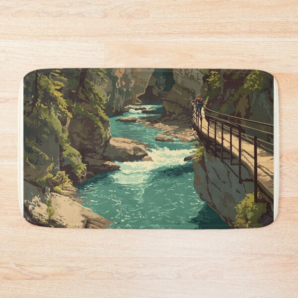 Item preview, Johnston Canyon Alberta | Banff National Park Hike Art designed and sold by TuncGK.