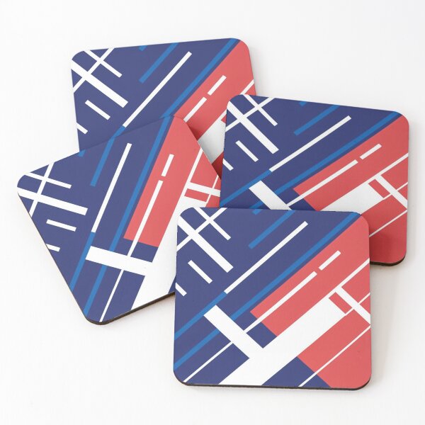 Item preview, logo picture, fabric pattern, simple print, elegance, clean, slim white lines in navy blue on the back. Red spots of strength designed and sold by gulka8.
