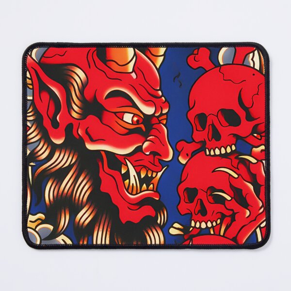 Item preview, PRIMAL FEAR Red Demon With Skulls designed and sold by CoffinsArt.