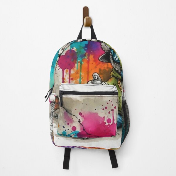 Item preview, Graffiti Teddy Bear with Spray Can – Urban Street Art Illustration designed and sold by Pixel Pout.