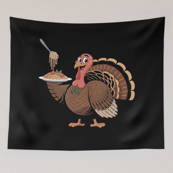 Item preview, Italian Turkey Serving Spaghetti Funny Foodie Design designed and sold by BeautifulEye.