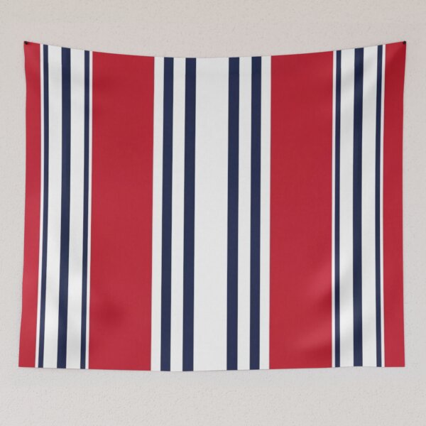 Item preview, logo picture, pattern fabric, simple print, elegance, vertical stripes white, black, red designed and sold by gulka8.