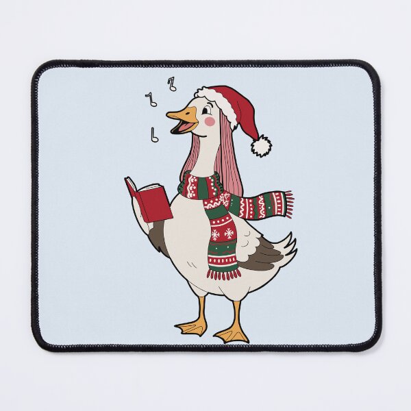 Item preview, Christmas Goose Singing Carols – Festive Holiday Illustration designed and sold by Uncoeur-Bangkok.