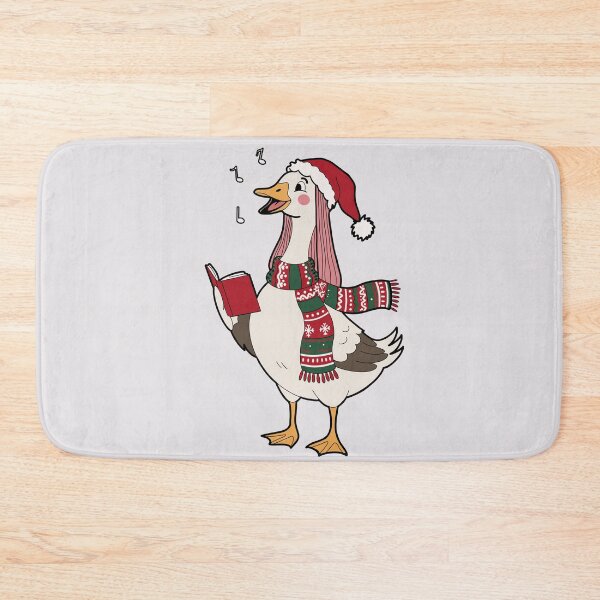 Item preview, Christmas Goose Singing Carols – Festive Holiday Illustration designed and sold by Uncoeur-Bangkok.