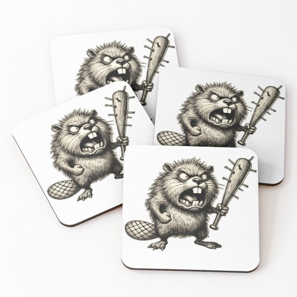 Item preview, Crazy Beaver designed and sold by ArttiemStudio.