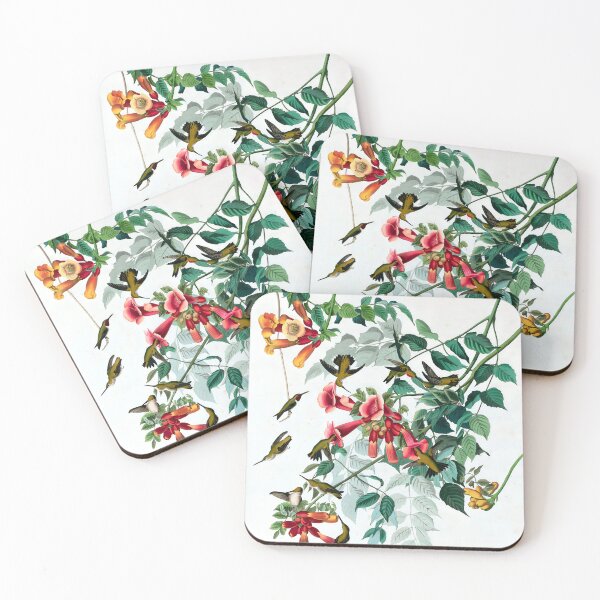 Item preview, Ruby Throated Humming Birds and Flowers designed and sold by Jon-Baran.