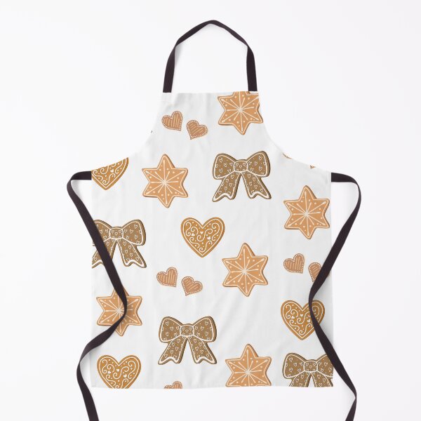 Item preview, Cute Gingerbread Cookie Pattern – Christmas Hearts, Stars & Bows Design designed and sold by BooWearBer.
