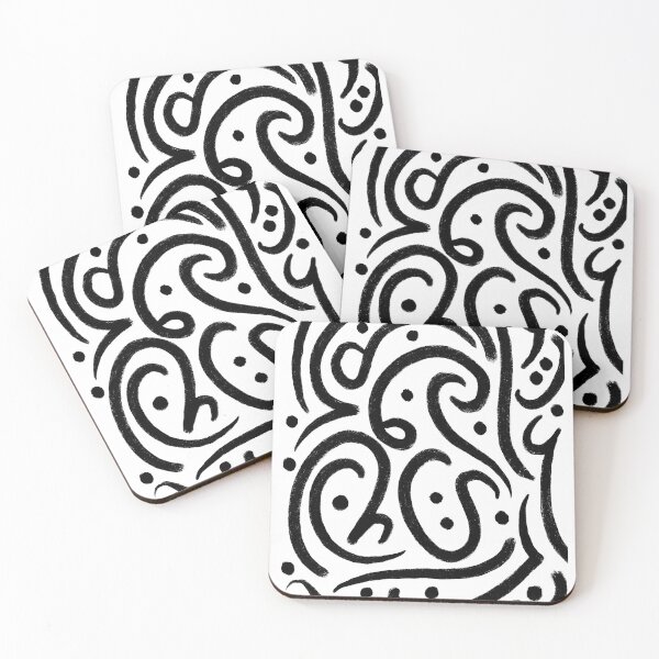Item preview, Arabic Alphabet monochrome designed and sold by byuzma.