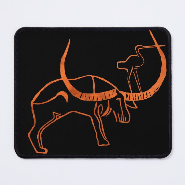 Item preview, Ancient Rock Carving of Wild Buffalo – Wadi Mathendous, Libya designed and sold by SilentRocks.