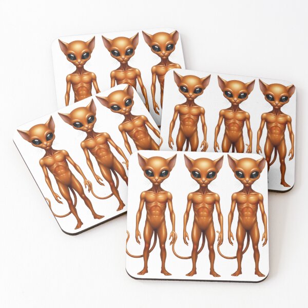 Item preview, FUNNY ORANGE CAT ALIEN  designed and sold by Obinne.