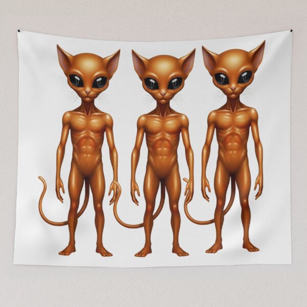 Item preview, FUNNY ORANGE CAT ALIEN  designed and sold by Obinne.
