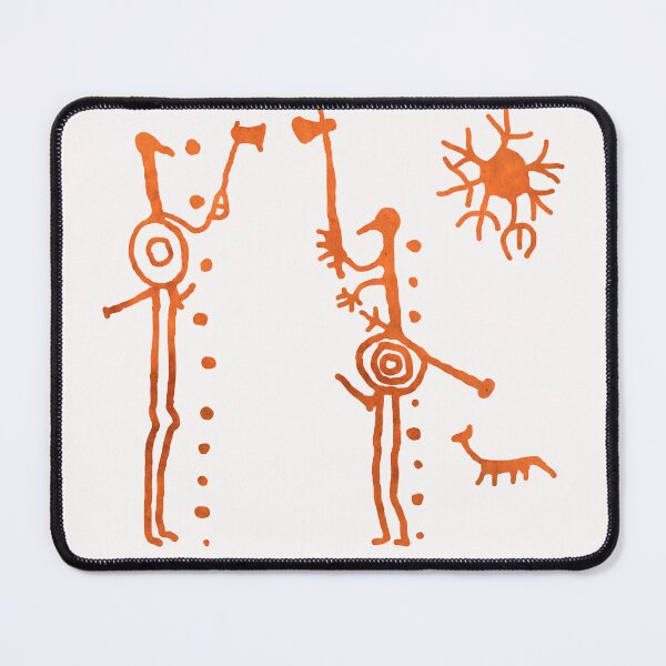 Item preview, Ancient Rock Carving Hunters and Sun designed and sold by SilentRocks.