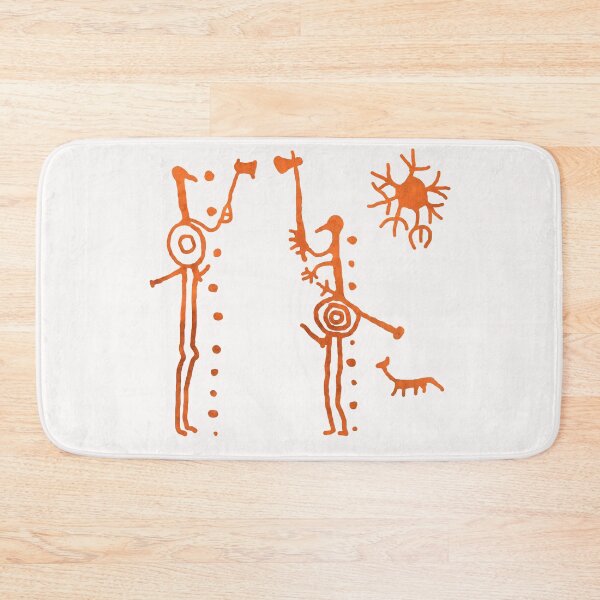 Item preview, Ancient Rock Carving Hunters and Sun designed and sold by SilentRocks.