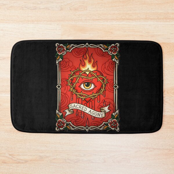 Item preview, SACRED AGONY Flaming Sacred Heart Eye designed and sold by CoffinsArt.