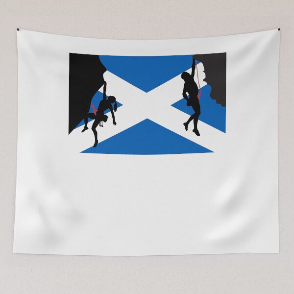 Item preview, Scottish Flag Rock Climbing Design - Scotland Climber Gift designed and sold by Loom on the Loch.