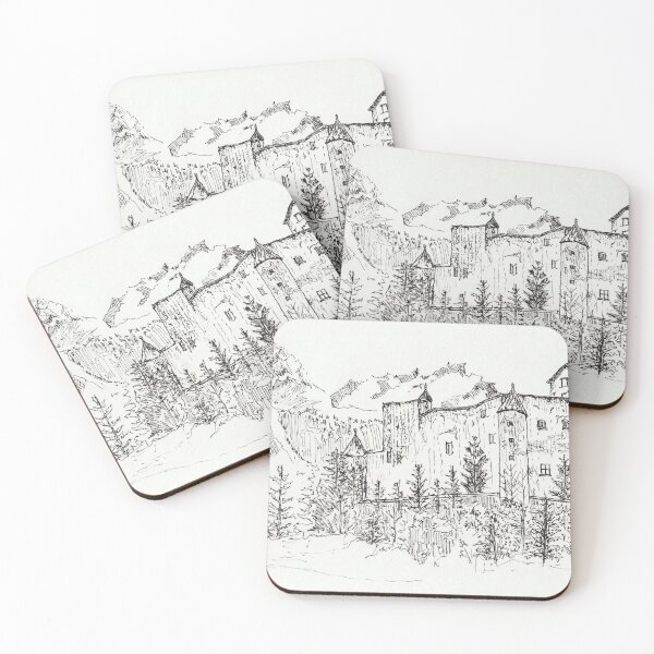 Item preview, Austrian Castle Sketch designed and sold by dragonsinn.