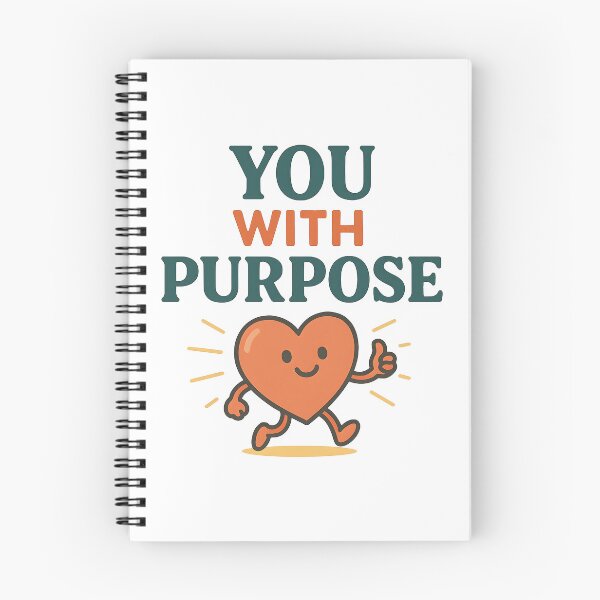 Item preview, Cute Motivational Heart Character with Purpose Quote. designed and sold by The-T-In-Retro.