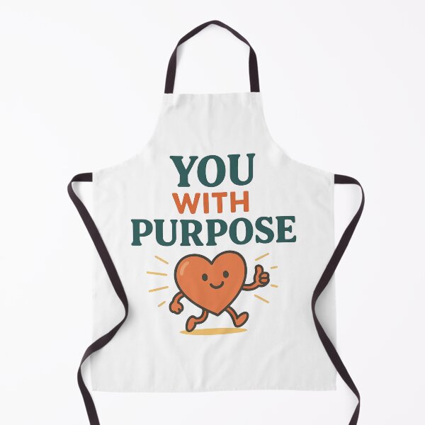 Item preview, Cute Motivational Heart Character with Purpose Quote. designed and sold by The-T-In-Retro.