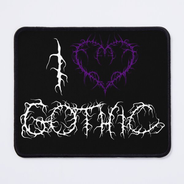 Item preview, I ? Gothic - Gothic Style Typography Design | Dark Aesthetic Art designed and sold by gdzieiwin-art.