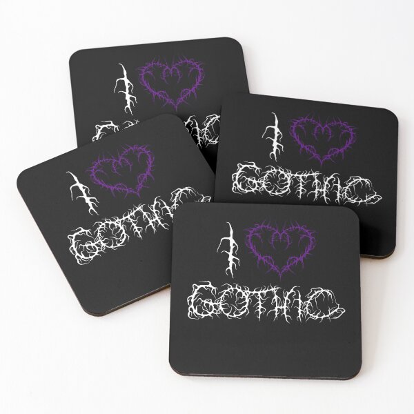 Item preview, I ? Gothic - Gothic Style Typography Design | Dark Aesthetic Art designed and sold by gdzieiwin-art.