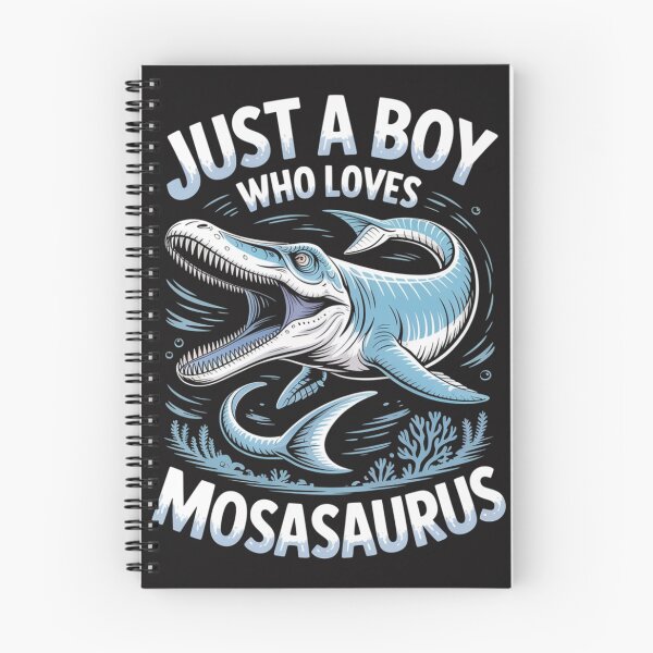 Item preview, Just a Boy Who Loves Mosasaurus Dinosaur T-Shirt | Cute Prehistoric Ocean Reptile Design designed and sold by Clairenity Studio.