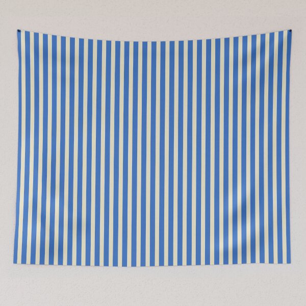 Item preview, Blue and Cream Narrow Stripes designed and sold by Jeallan Designs.