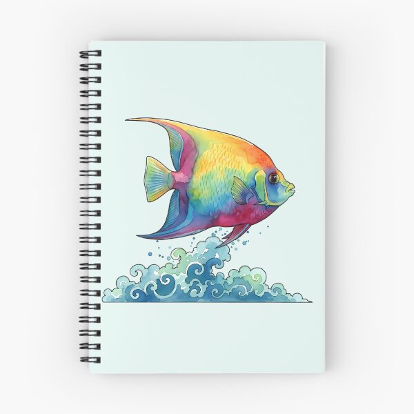 Item preview, Majestic Emperor Angel Fish – Watercolor Grace designed and sold by ARVMAC.