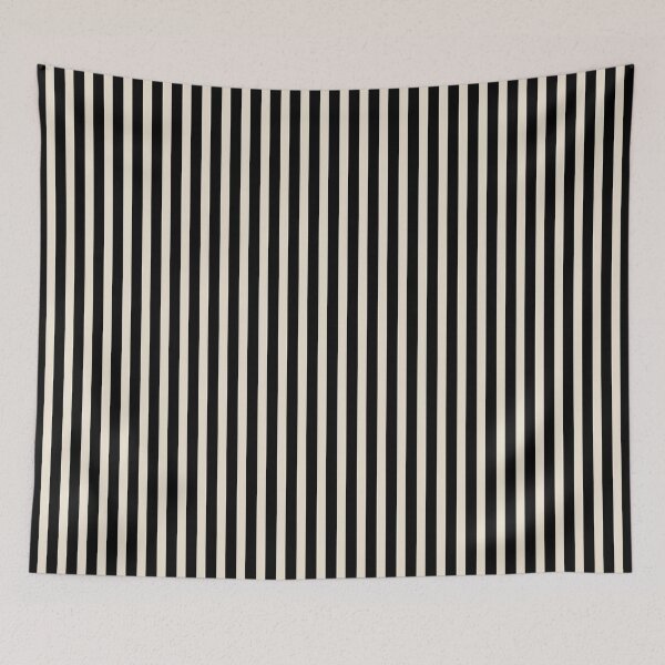 Item preview, Black and Cream Narrow Stripes designed and sold by Jeallan Designs.