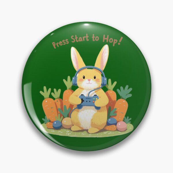 Item preview, Gamer Bunny – Press Start to Hop! designed and sold by Artclo3.
