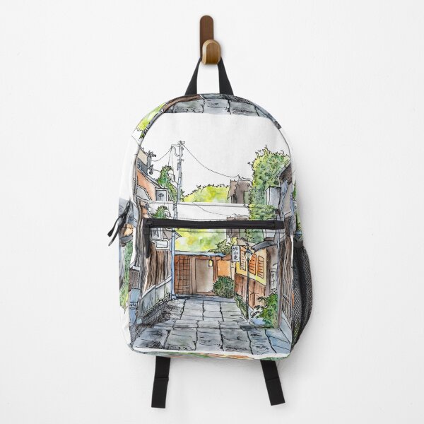 Item preview, Japan Street, Watercolor designed and sold by dragonsinn.