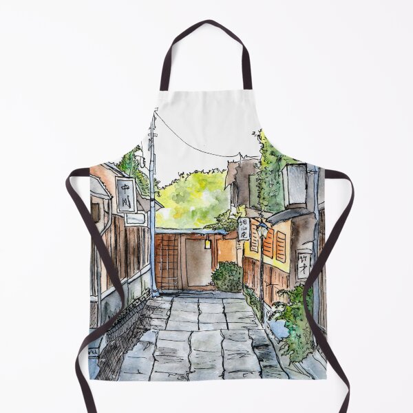 Item preview, Japan Street, Watercolor designed and sold by dragonsinn.