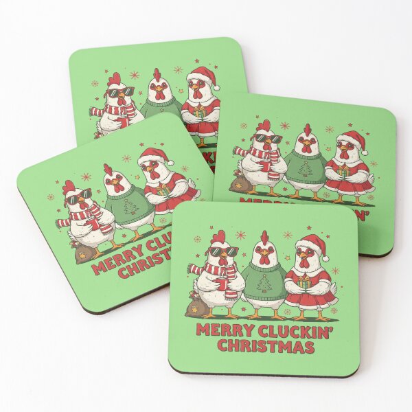 Item preview, ugly christmas chicken merry clucking xmas designed and sold by Gossip Rag.