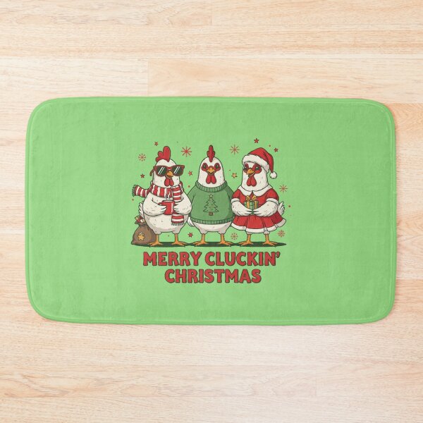 Item preview, ugly christmas chicken merry clucking xmas designed and sold by Gossip Rag.