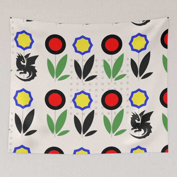 Item preview, Bauhaus Botanical Dragon designed and sold by dragonsinn.