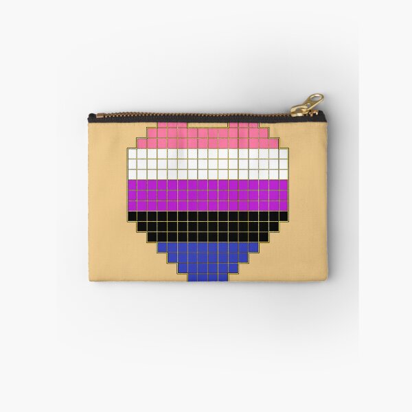 Item preview, Genderfluid Pride Flag Pixel Heart designed and sold by Neuro_Nerd.