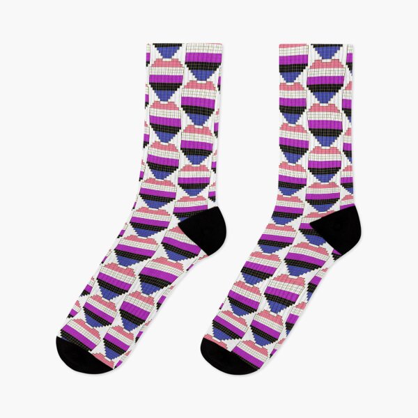 Item preview, Genderfluid Pride Flag Pixel Heart designed and sold by Neuro_Nerd.