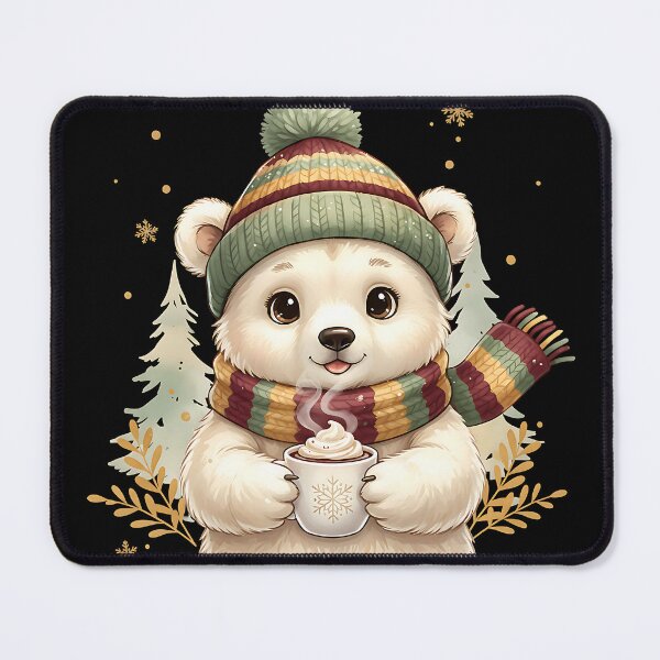 Item preview, Cozy Winter Bear — Hot Cocoa Moment designed and sold by Mora Atelier Designs.