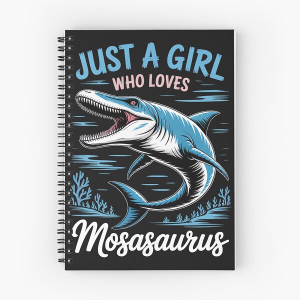 Item preview, Just a Girl Who Loves Mosasaurus Dinosaur T-Shirt | Cute Marine Reptile Gift for Dino Lovers designed and sold by Clairenity Studio.