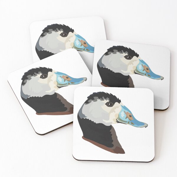 Item preview, W is for White Headed Duck, White-headed Duck | Bird Lover & Wildlife Art Design designed and sold by PrettylittlepastelUk.