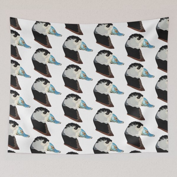 Item preview, W is for White Headed Duck, White-headed Duck | Bird Lover & Wildlife Art Design designed and sold by PrettylittlepastelUk.