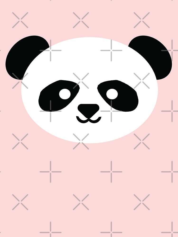 Adorable Baby Kawaii Panda Bear Face Pattern Kids T Shirt By Samanndesigns Redbubble